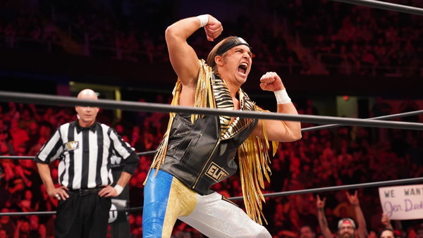 AEW’s Nick Jackson tosses t-shirts in first post-All Out appearance