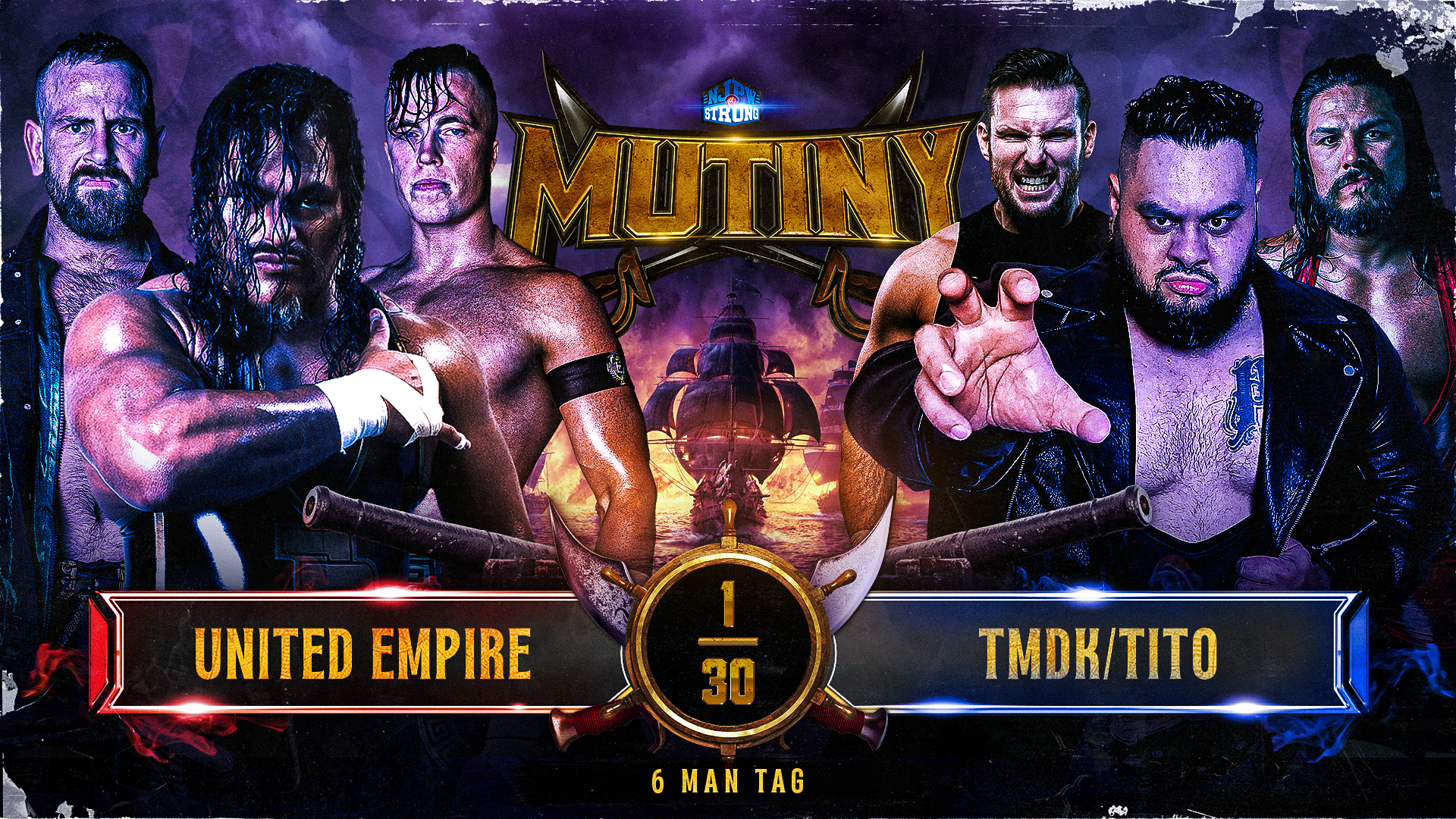 United Empire trios match set for this week’s NJPW Strong