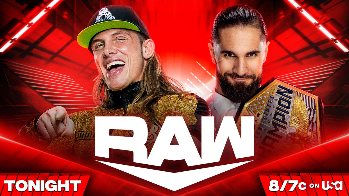 WWE Raw live results: Seth Rollins vs. Matt Riddle US title match