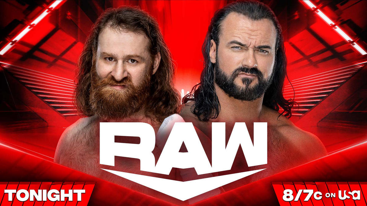 WWE Raw live results: Sami Zayn vs. Drew McIntyre