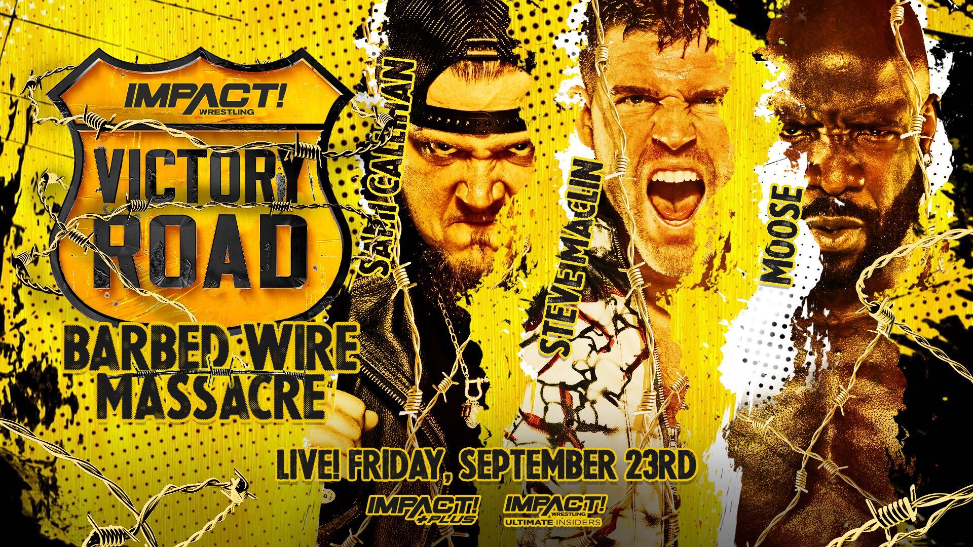 Three-way barbed wire match set for Impact Victory Road