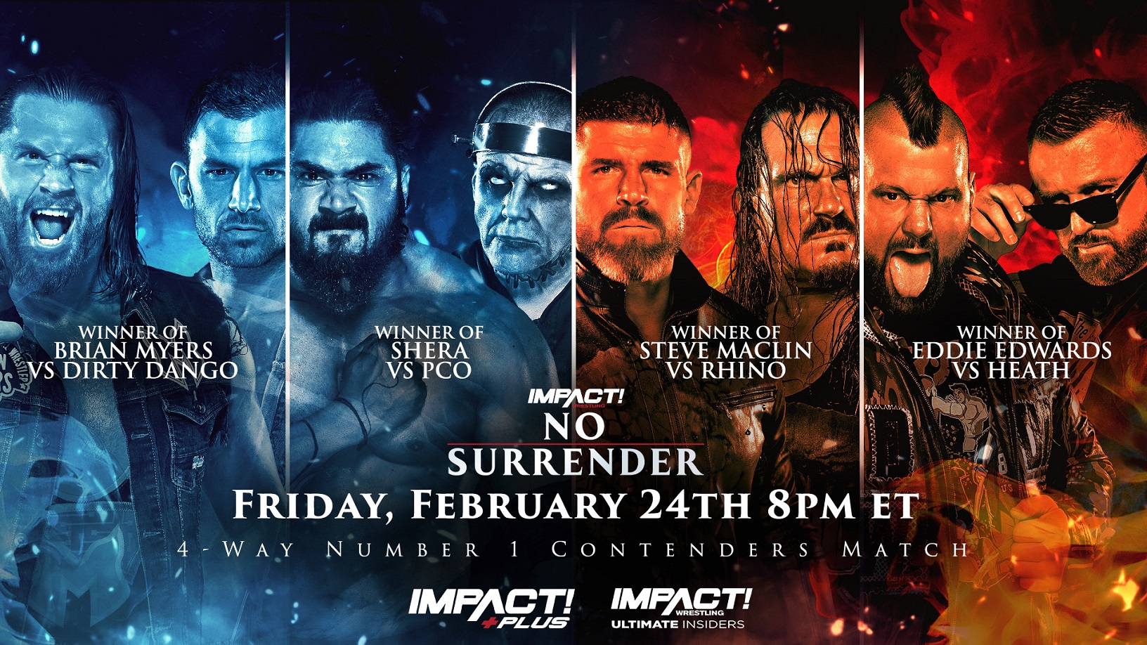 Four-way no. 1 contender’s match set for Impact No Surrender