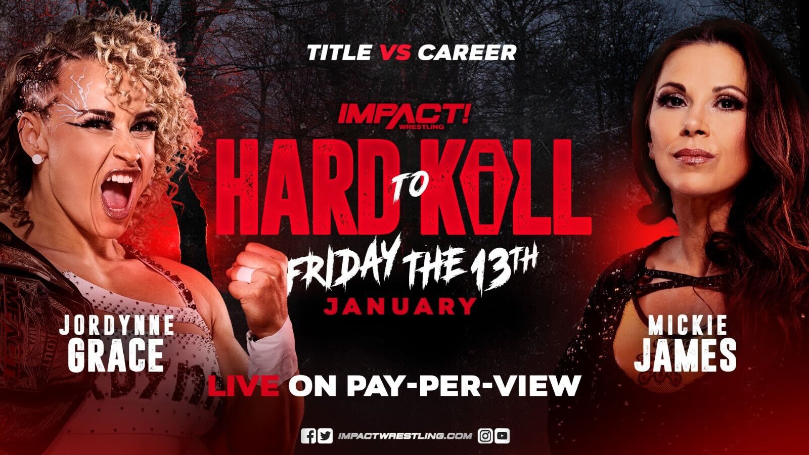 Jordynne Grace vs. Mickie James title vs. career match set for Impact Hard to Kill