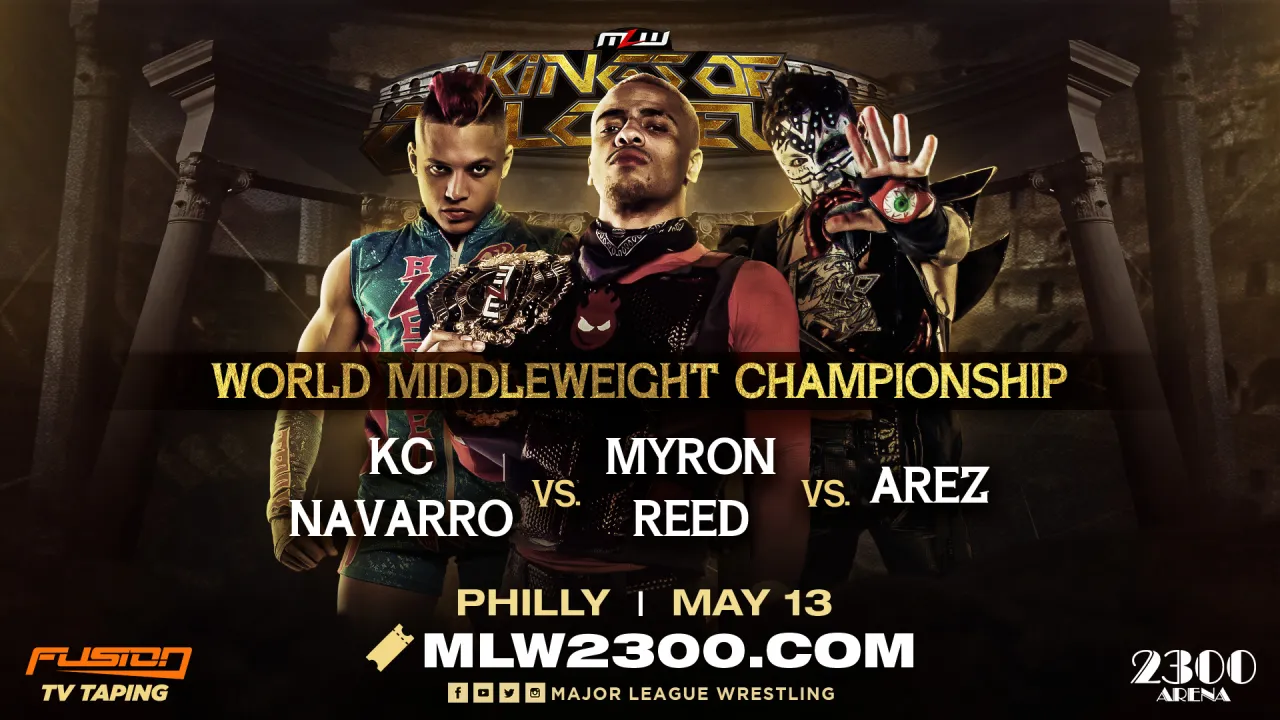 Triple threat Middleweight title match added to MLW Kings of Colosseum