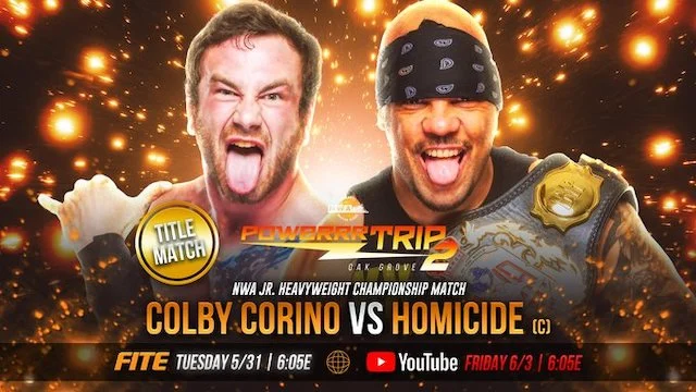 NWA Power results: Homicide vs. Colby Corino Jr. Heavyweight title match