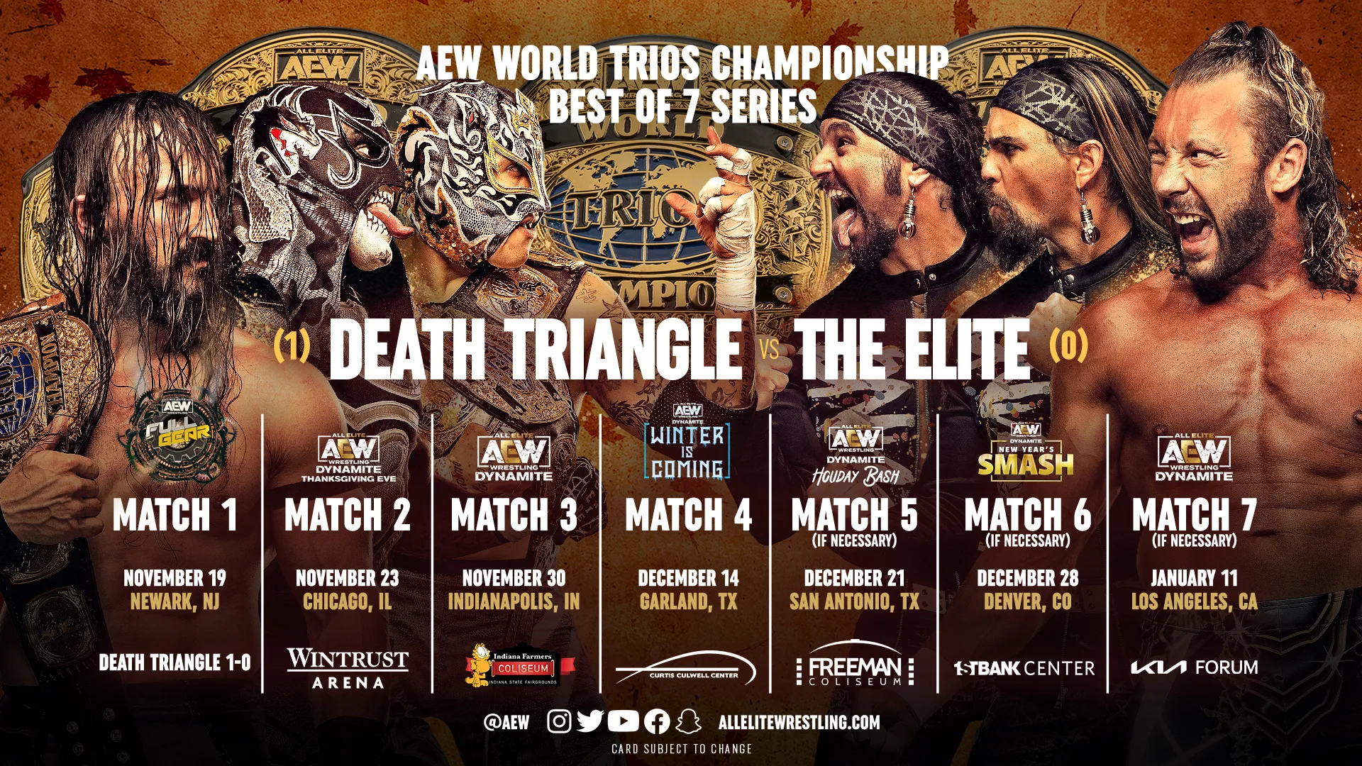 AEW adds stipulations to remaining Death Triangle/Elite best-of-seven matches