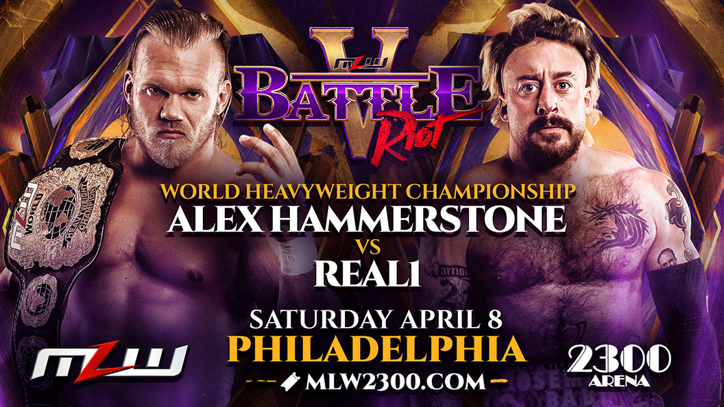 Hammerstone vs. Real1 title match announced for MLW Battle Riot V
