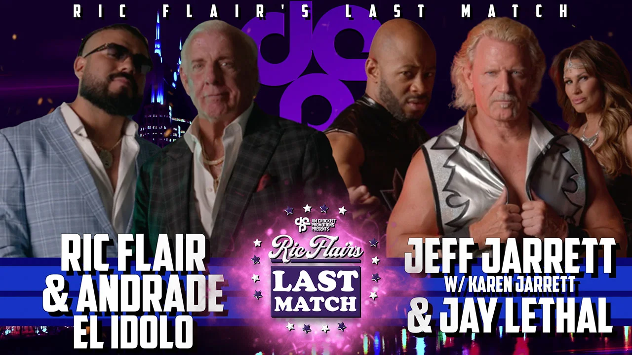 Ric Flair’s Last Match live results: Ric Flair & Andrade vs. Jeff Jarrett & Jay Lethal