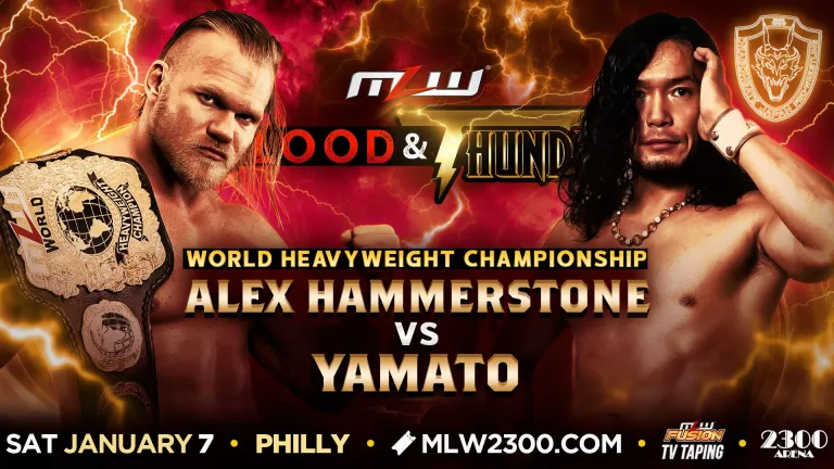 Hammerstone vs. YAMATO World title match set for MLW Blood & Thunder