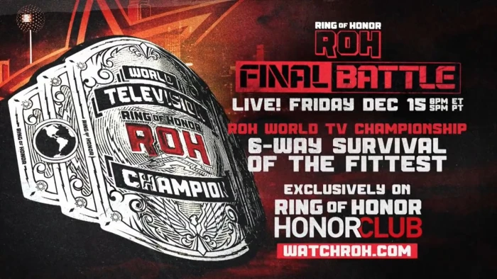 Three more wrestlers qualify for ROH Final Battle TV title match