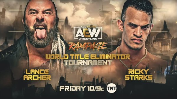 Starks vs. Archer AEW World title eliminator tournament match postponed
