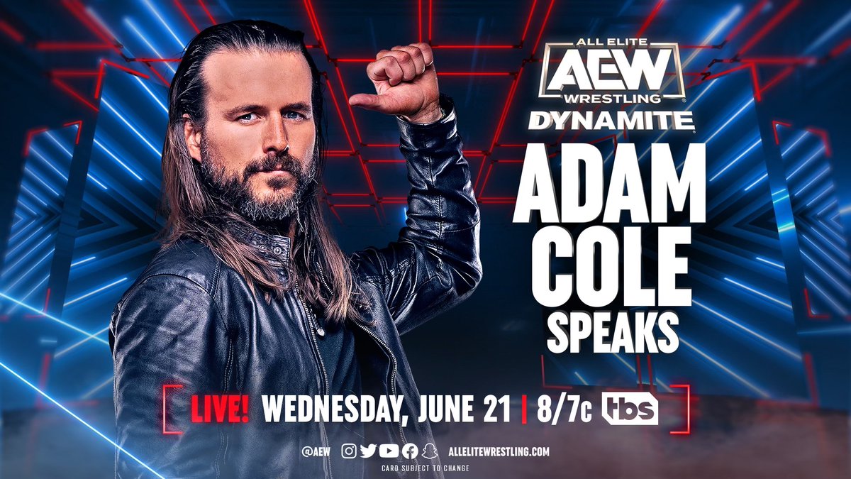 Adam Cole segment announced for AEW Dynamite
