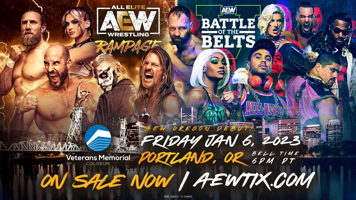 AEW Battle of the Belts V to air live after Rampage