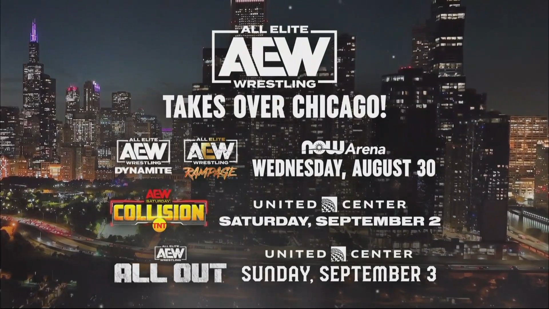 AEW announces schedule for All Out weekend