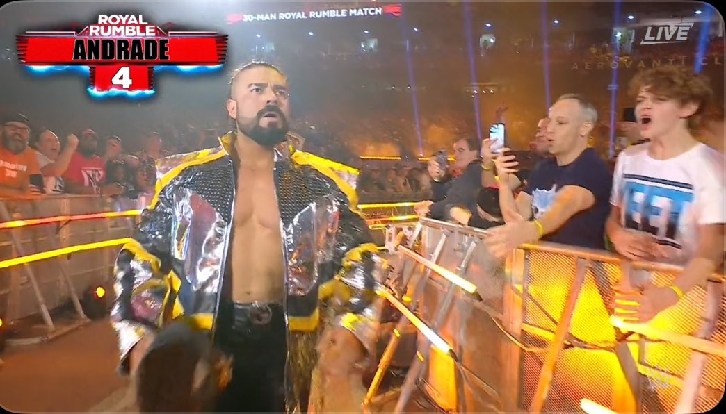 Andrade makes WWE return in Royal Rumble
