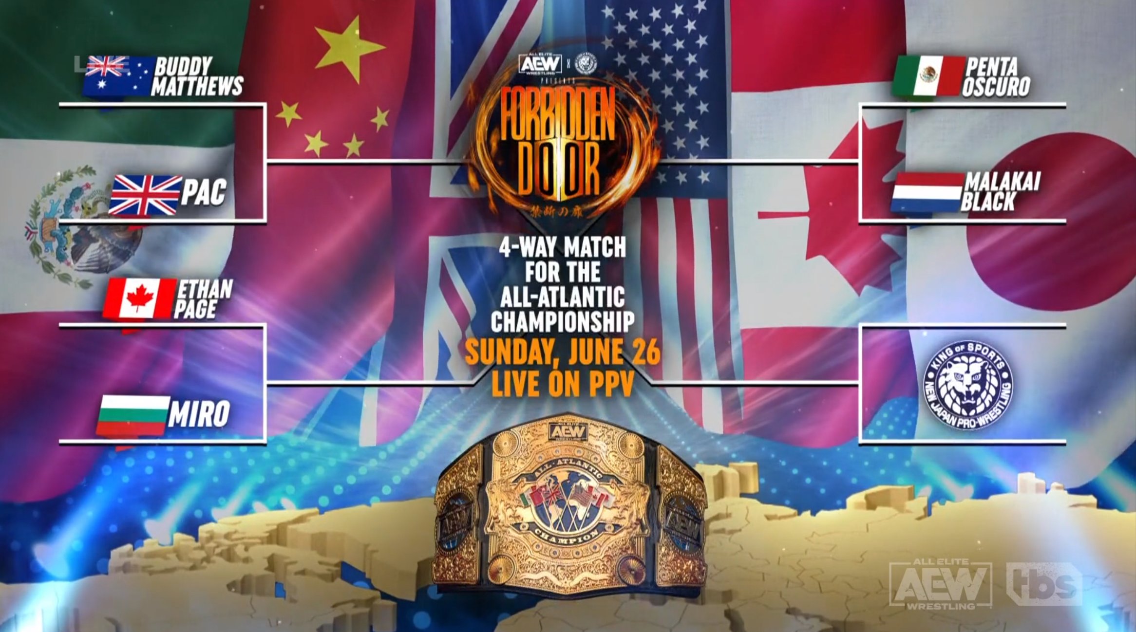 AEW All-Atlantic title introduced on Dynamite, first champion to be crowned at Forbidden Door