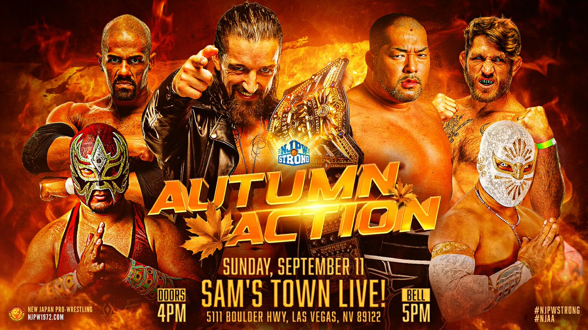 Kevin Blackwood out of NJPW Autumn Action tapings