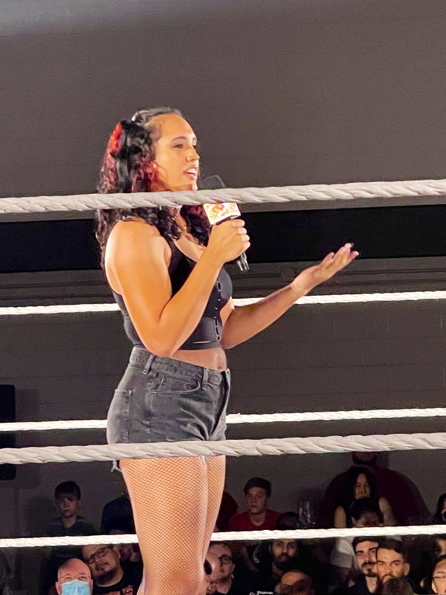 Simone Johnson appears, cuts promo at NXT house show