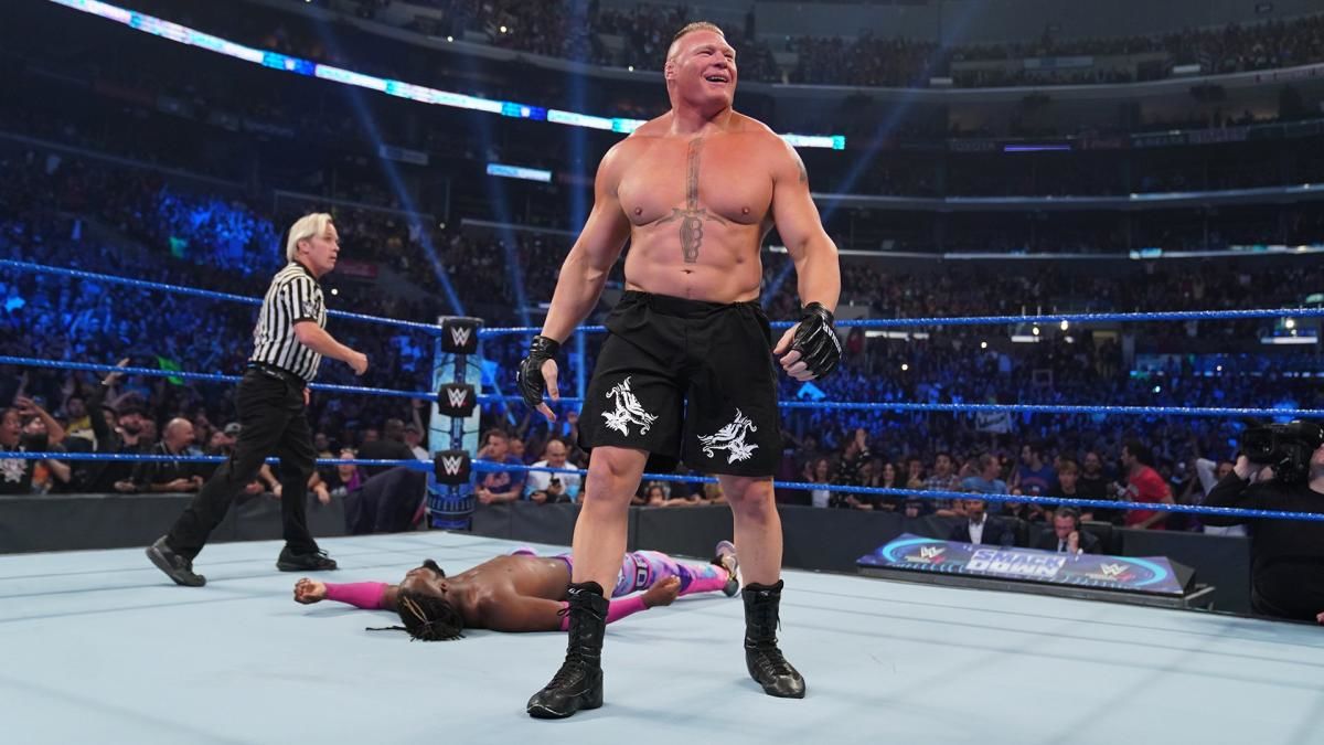 Daily Pro Wrestling History (10/04): Brock Lesnar defeats Kofi Kingston to win WWE title