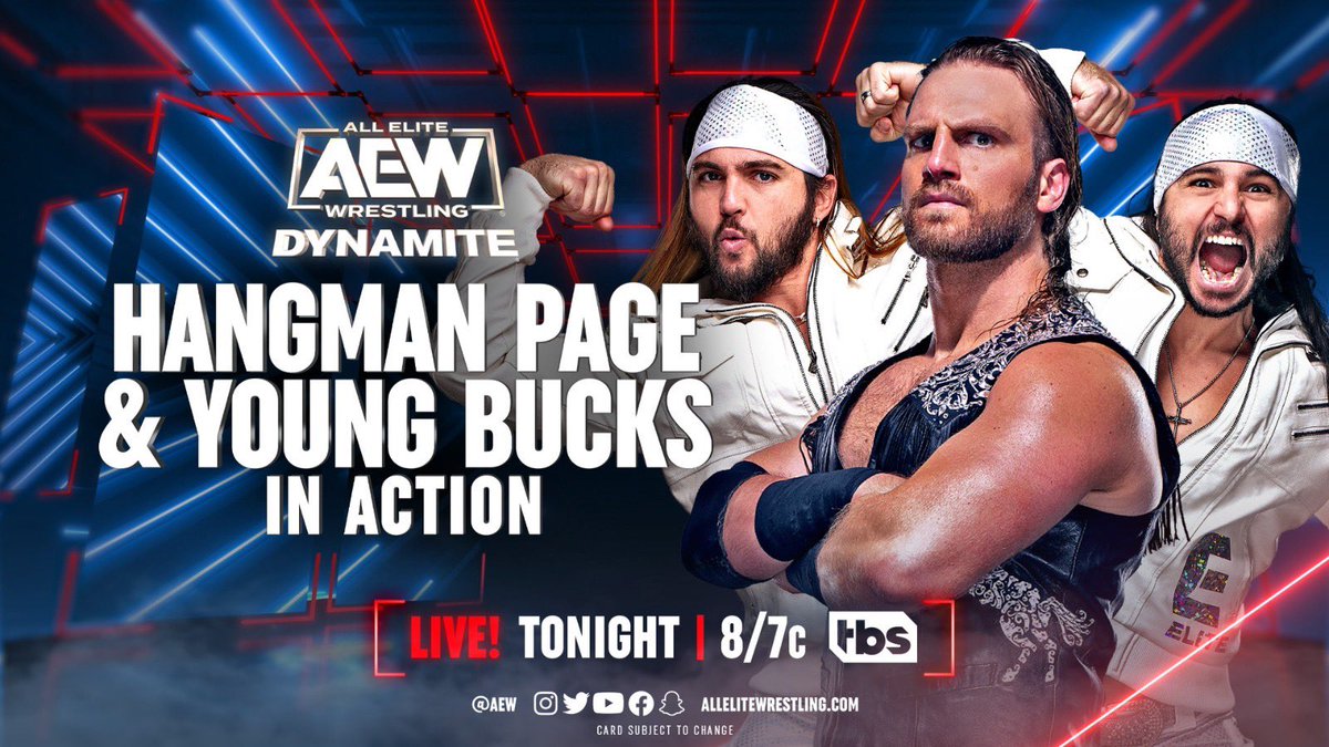 The Young Bucks & Hangman Page set for trios action on AEW Dynamite