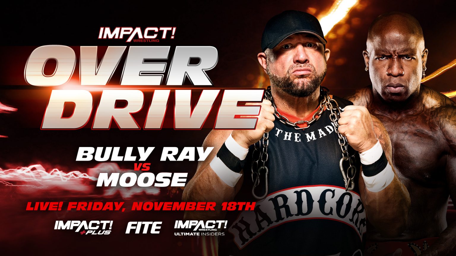 Bully Ray vs. Moose announced for Impact Over Drive