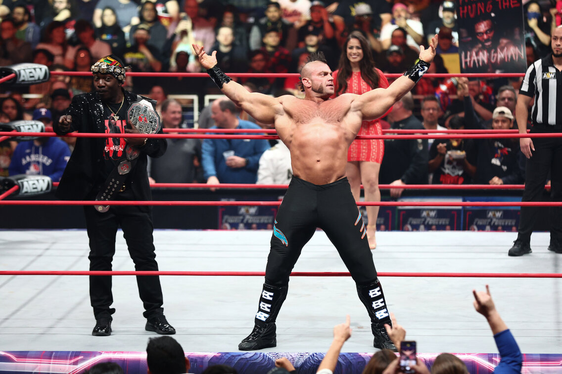 AEW wrestler Brian Cage working through torn lat