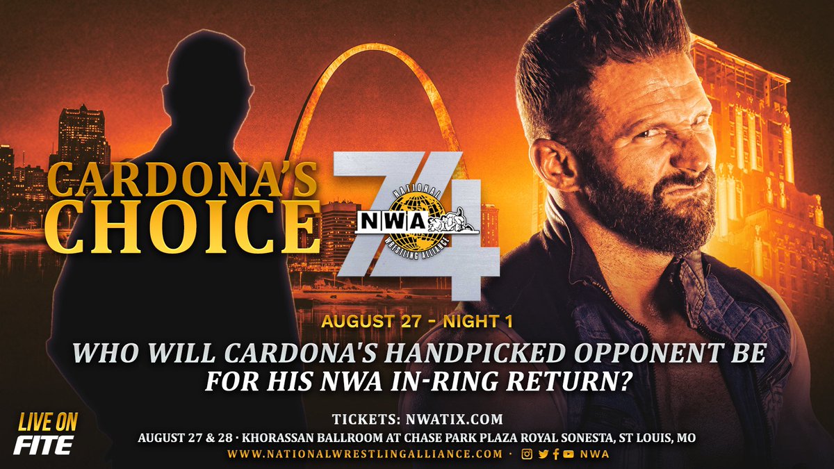 Matt Cardona’s in-ring return announced for NWA 74