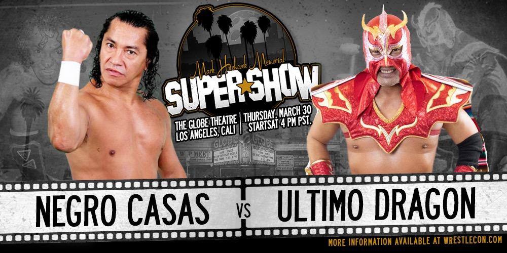 Ultimo Dragon vs. Negro Casas set for WrestleCon SuperShow