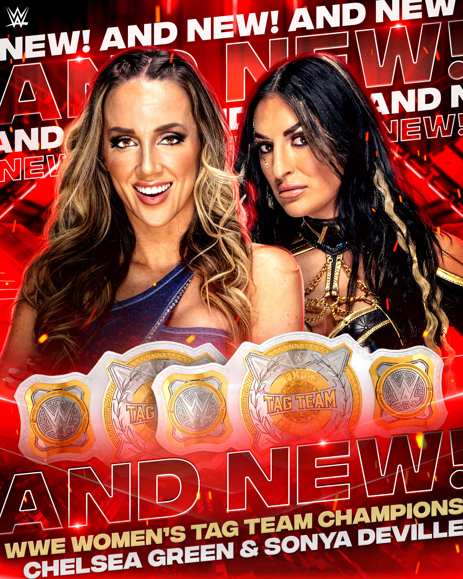 Chelsea Green & Sonya Deville win Women’s Tag Team titles on WWE Raw
