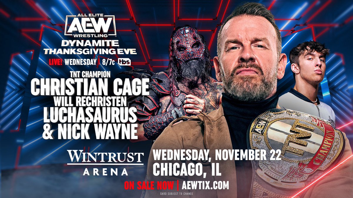 Christian Cage to ‘rechristen’ Luchasaurus & Nick Wayne on AEW Dynamite