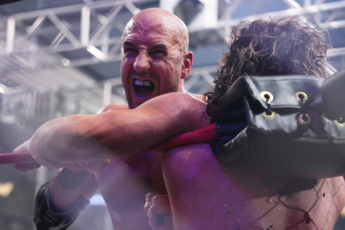 Claudio Castagnoli: AEW Blood & Guts handshake probably should have aired on TV