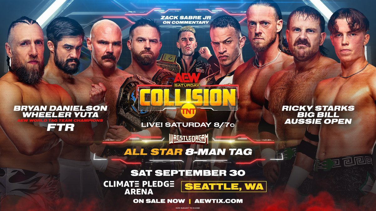 AEW Collision live results: All star eight-man tag team match