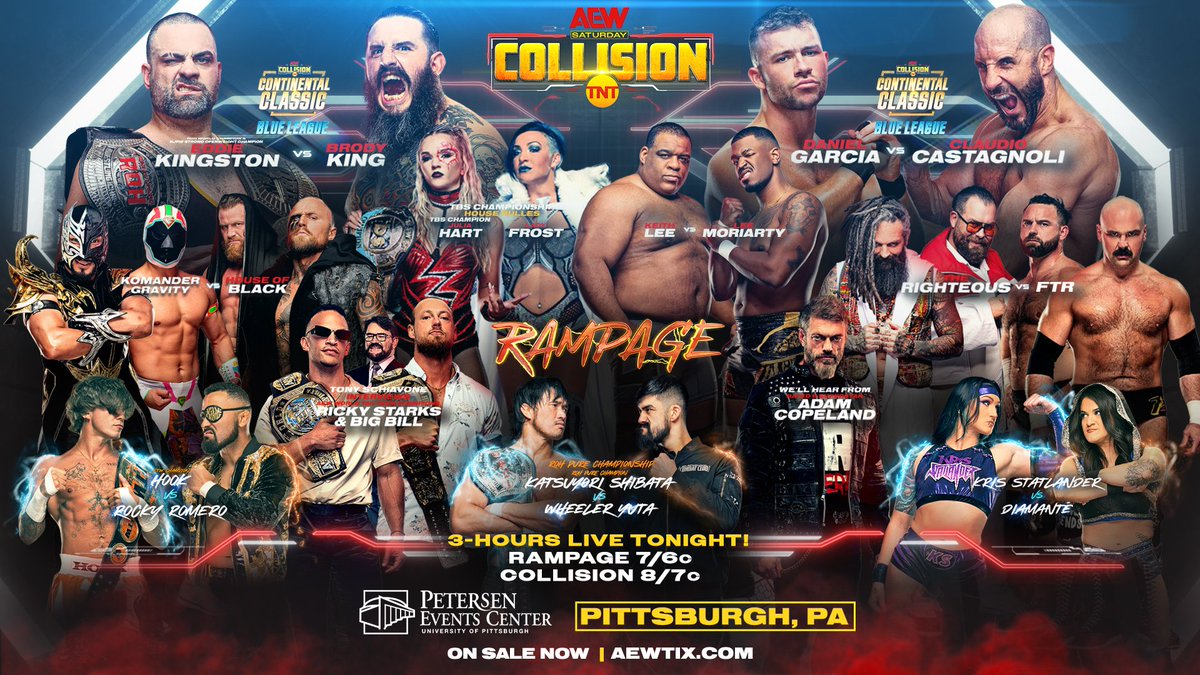 AEW Collision live results: Continental Classic Blue League matches