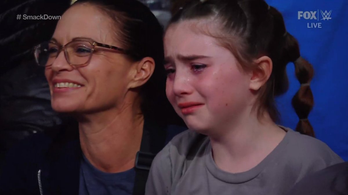 Liv Morgan meets crying fan from WWE SmackDown