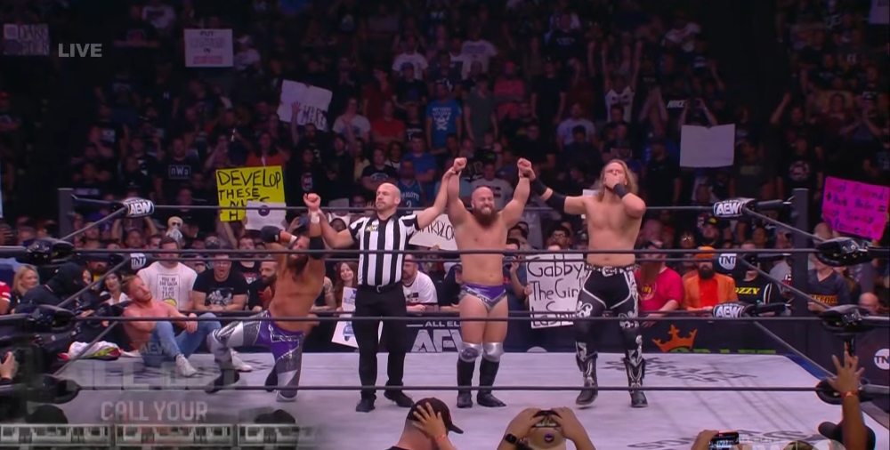 Hangman Page & Dark Order advance to AEW Trios title tournament final at All Out