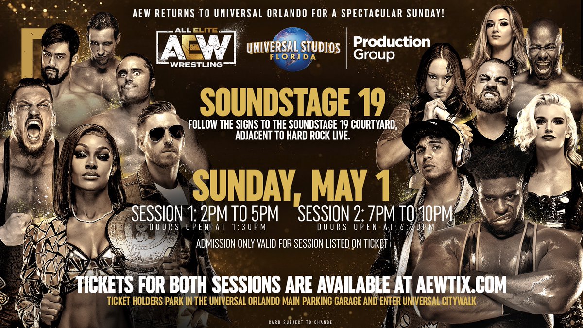 AEW announces Dark tapings for May 1