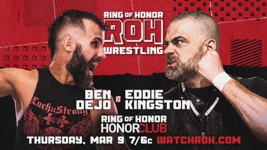 Eddie Kingston match part of updated Ring of Honor TV lineup