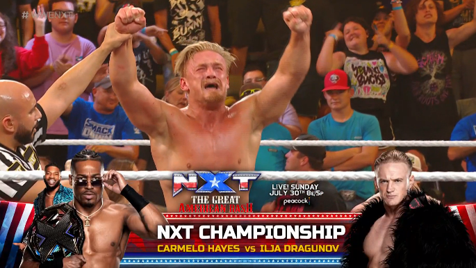 Carmelo Hayes vs. Ilja Dragunov set for WWE NXT Great American Bash