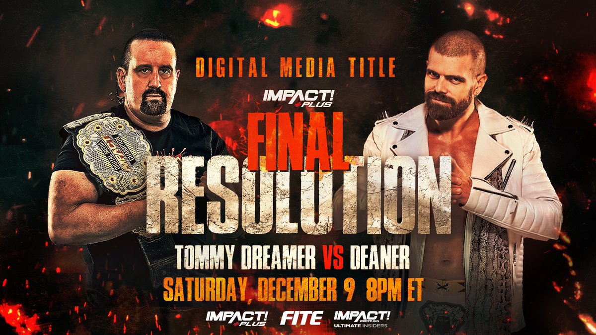 Digital Media title match announced for Impact Wrestling Final Resolution