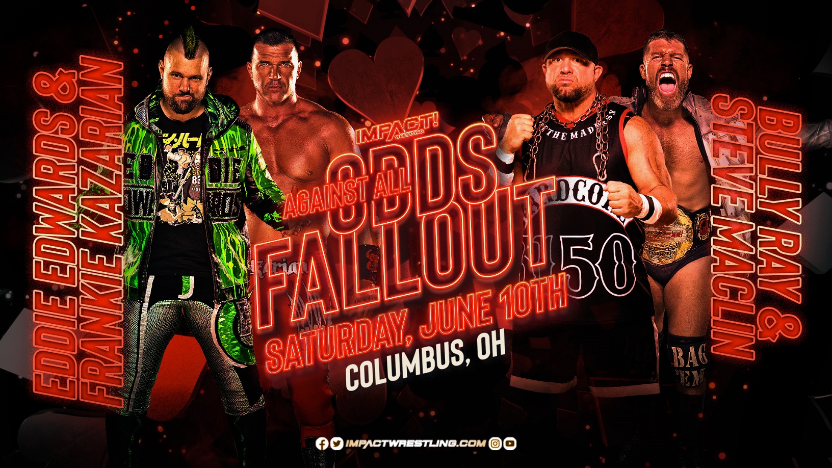 Impact Wrestling releases lineup for Saturday TV taping