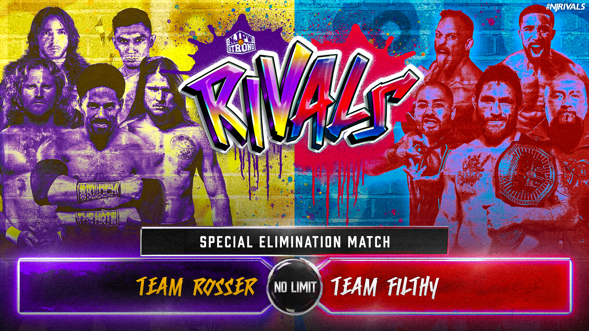 Team Filthy vs. Team Rosser headlining NJPW Strong