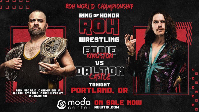 AEW announces Ring of Honor World title match for tonight