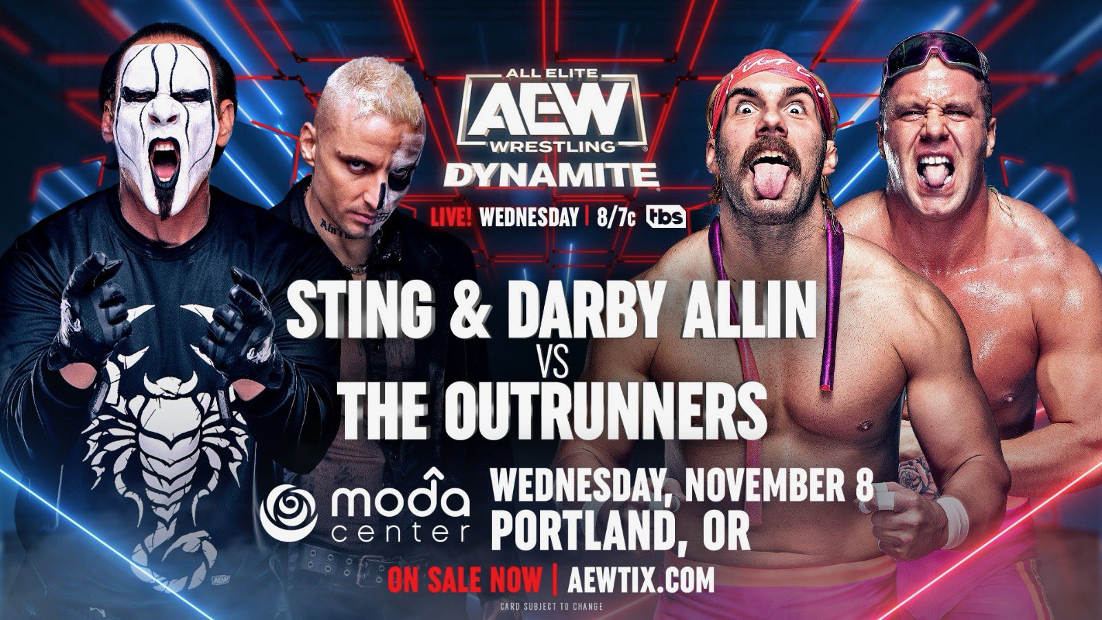 Sting & Darby Allin vs. The Outrunners added to AEW Dynamite