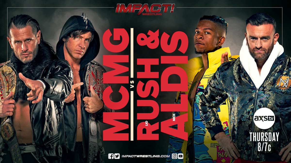 Impact Wrestling live results: Motor City Machine Guns vs. Nick Aldis & Lio Rush