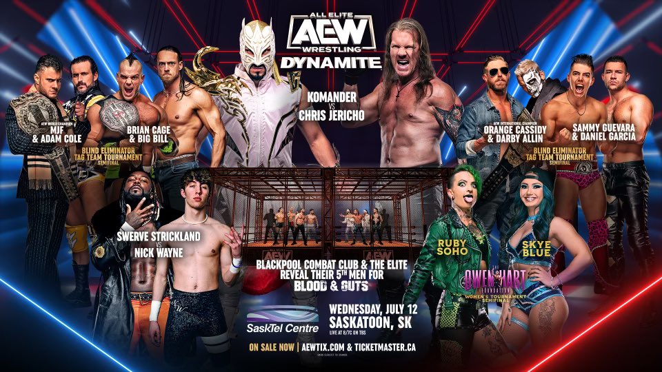 AEW Dynamite live results: Blood & Guts fifth men reveal