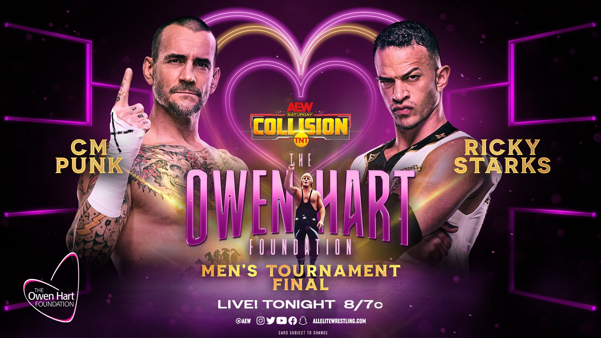 AEW Collision live results: CM Punk vs. Ricky Starks Owen Hart tournament final