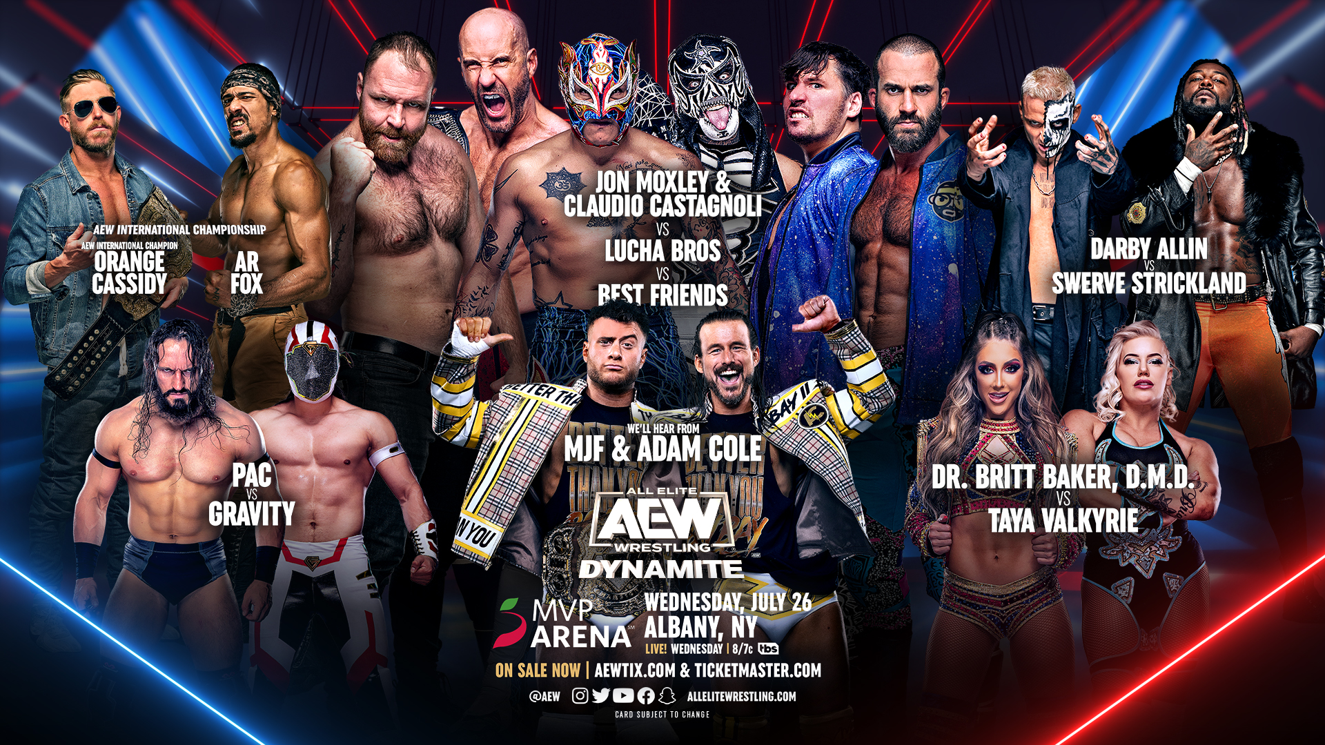 AEW Dynamite live results: Moxley & Castagnoli vs. Lucha Bros vs. Best Friends