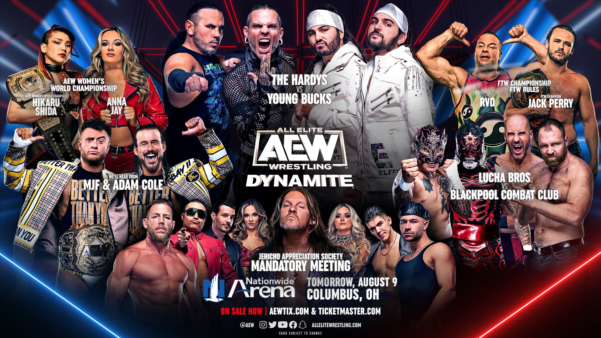 AEW Dynamite live results: Jack Perry vs. RVD FTW title match