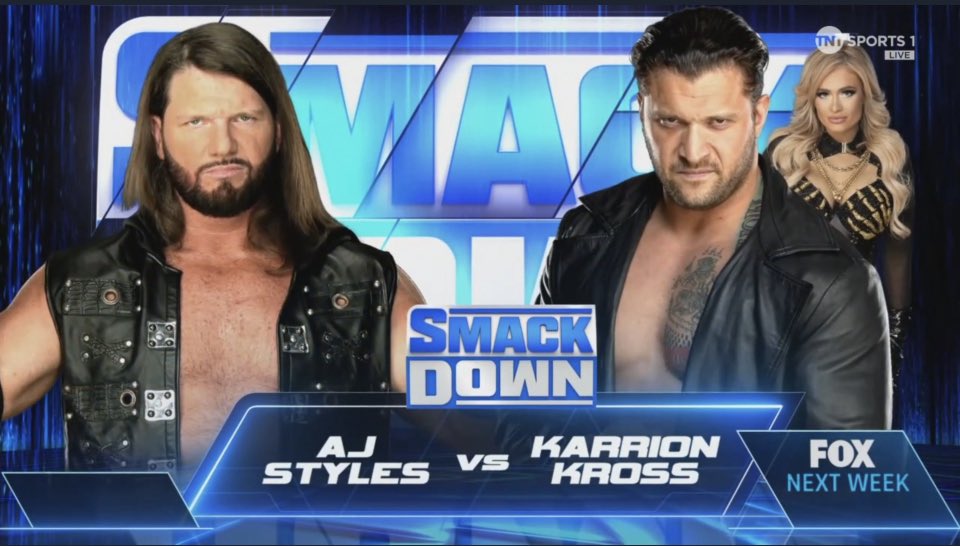 AJ Styles vs. Karrion Kross announced for next WWE SmackDown