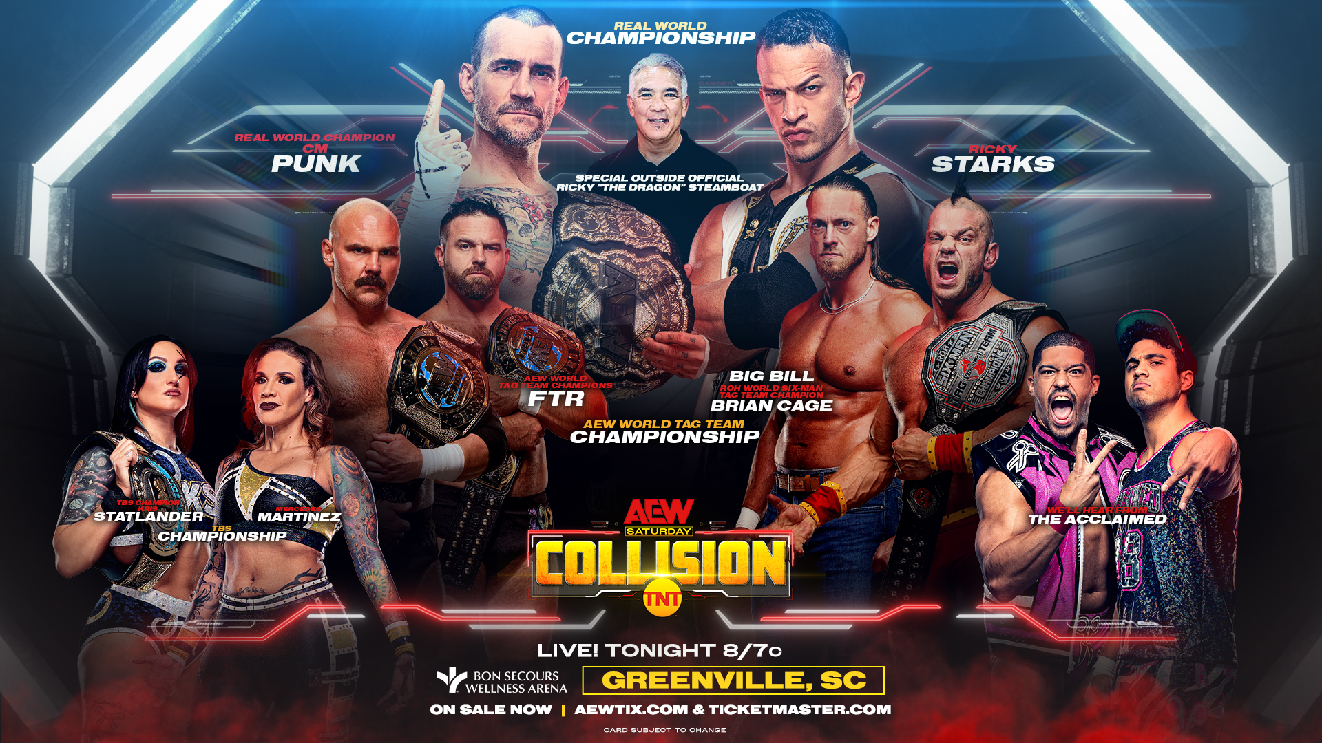 AEW Collision live results: CM Punk vs. Ricky Starks ‘Real World title’ match